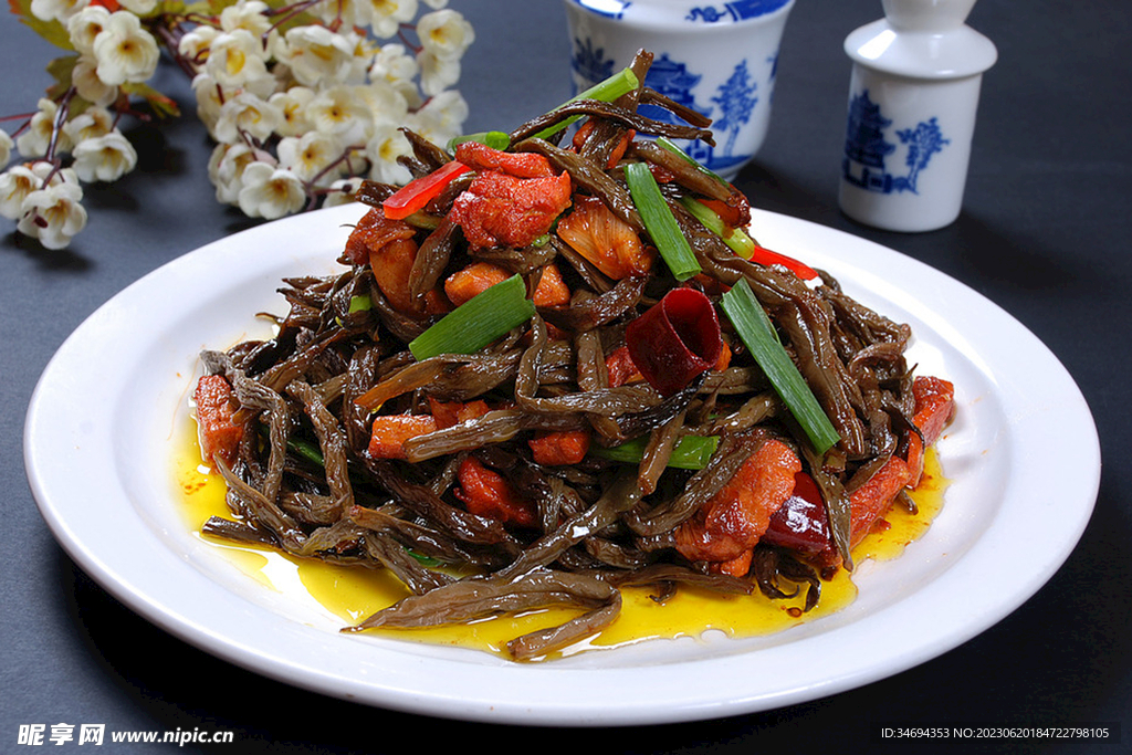 肉筋压干豆角