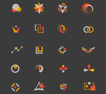 几何标志logo