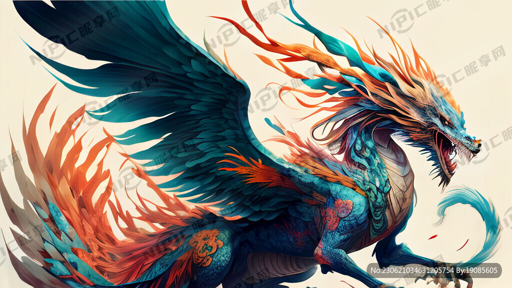 一条龙在和凤凰战斗