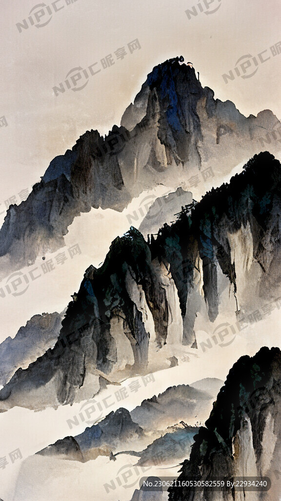 端午安康中国风山水艾叶