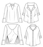衬衣款式图 衬衫款式图
