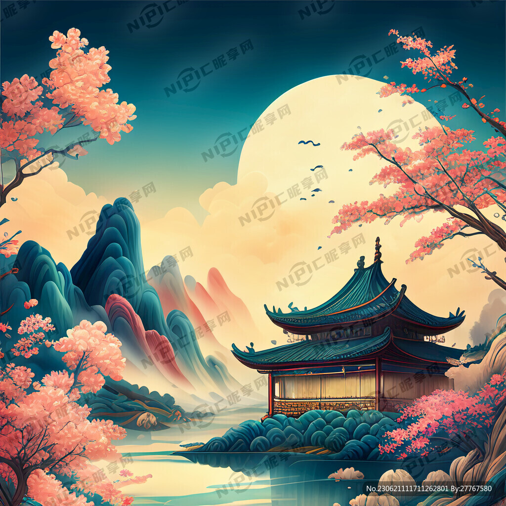游戏梦幻唯美新中式风景 超高清