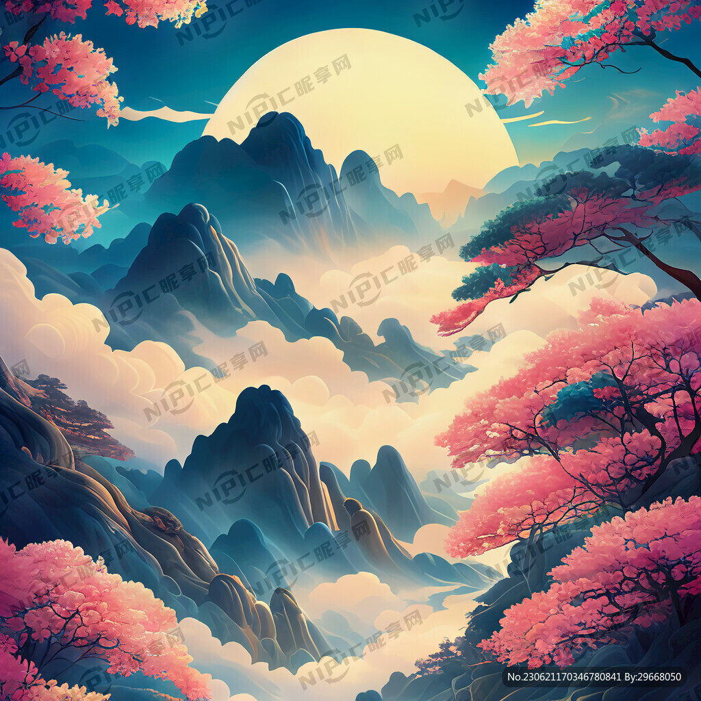 游戏梦幻唯美新中式风景 超高清