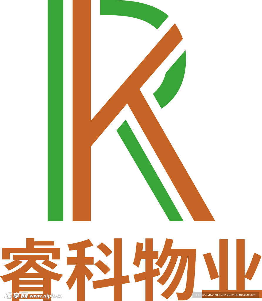 RK字母创意logo标志