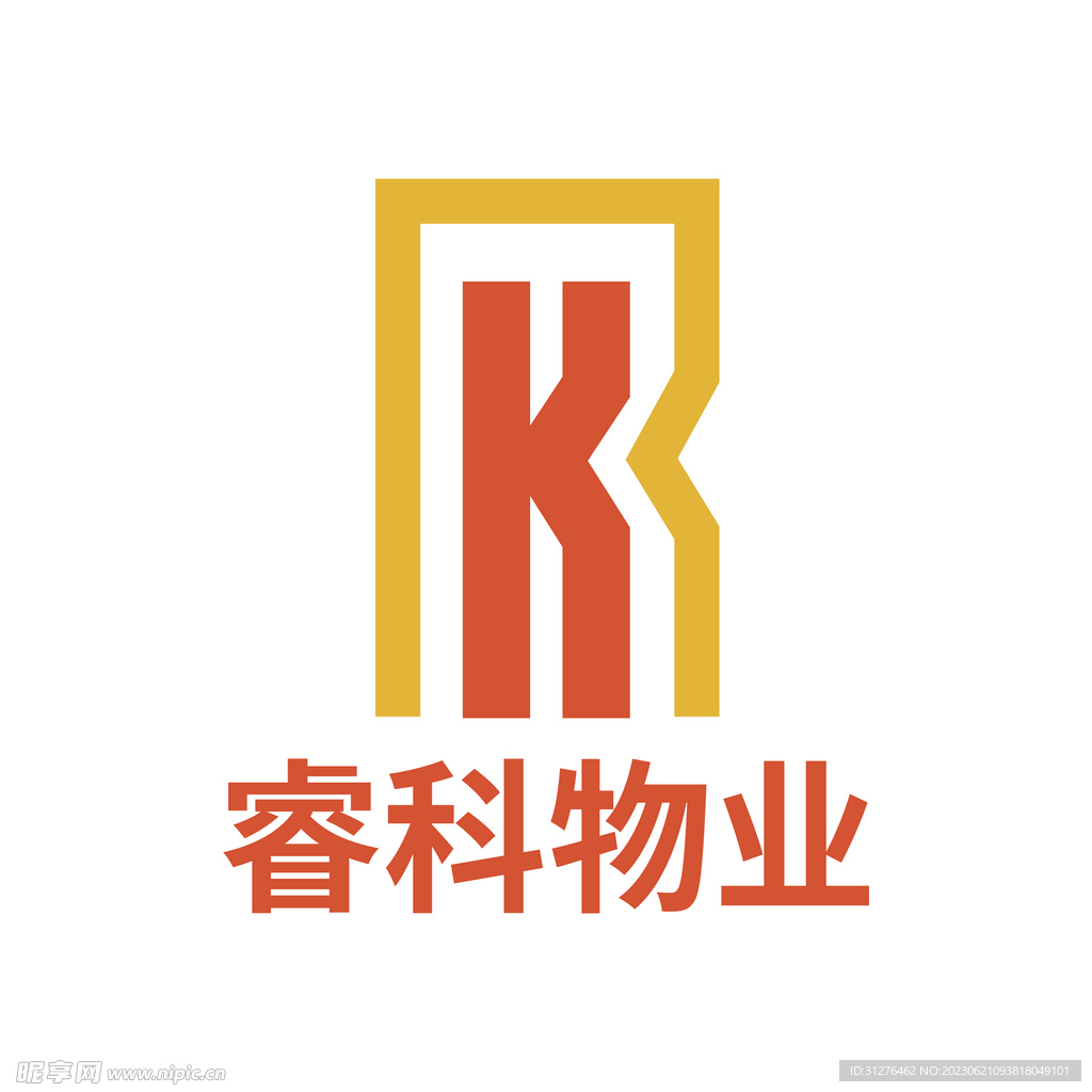 R K 字母创logo 标志 