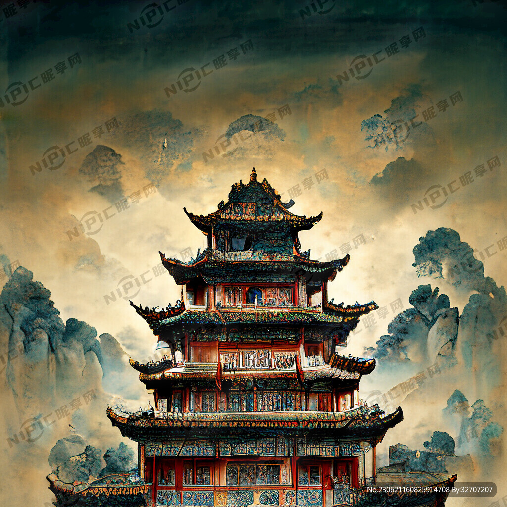 清朝关于故宫建筑的古画