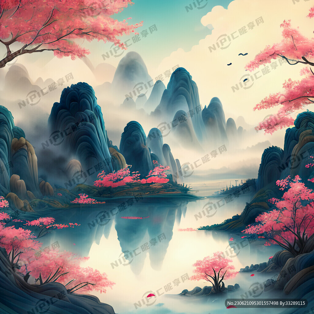 游戏梦幻唯美新中式风景 超高清
