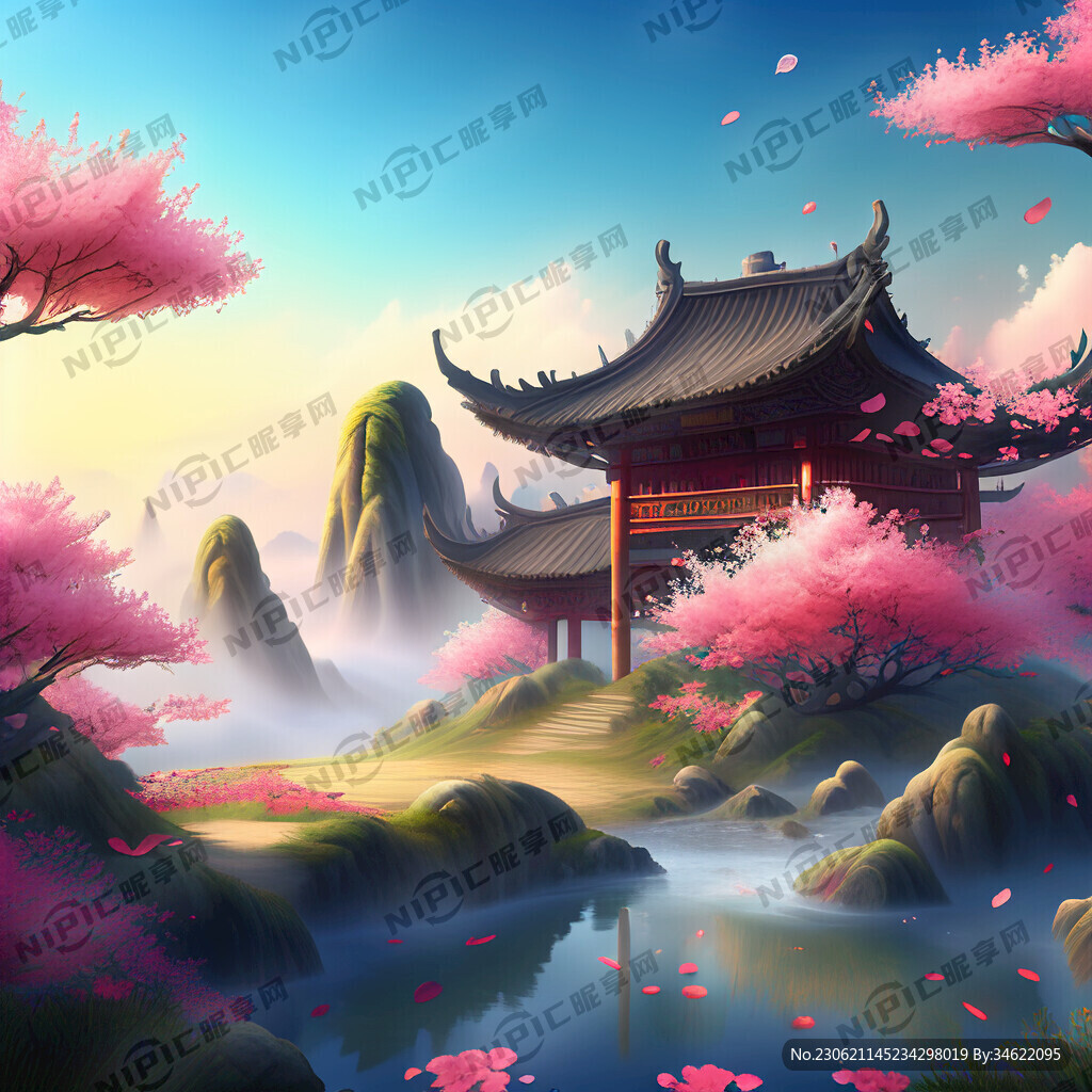 游戏梦幻唯美新中式风景 超高清