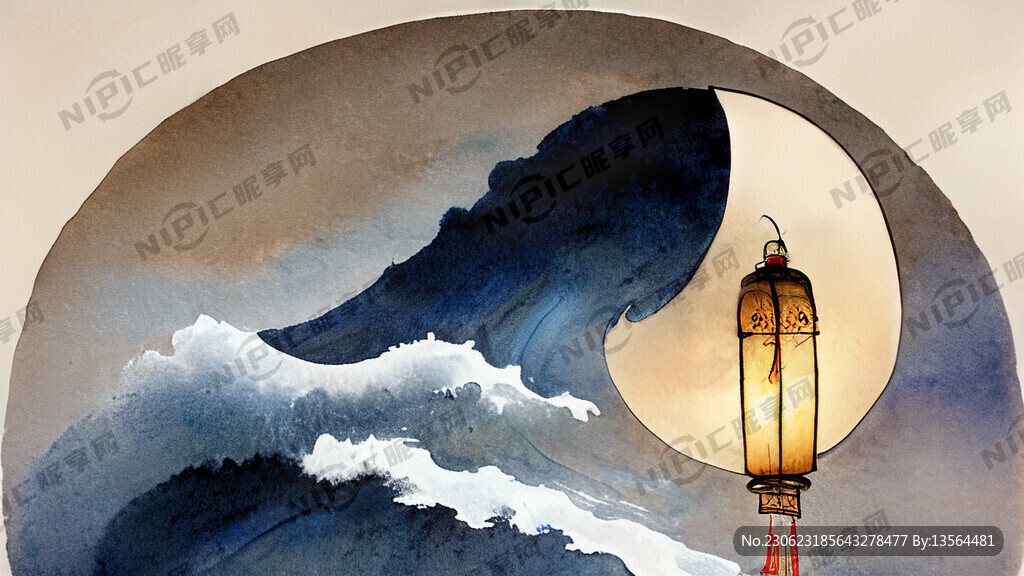 风浪花月提灯向前行