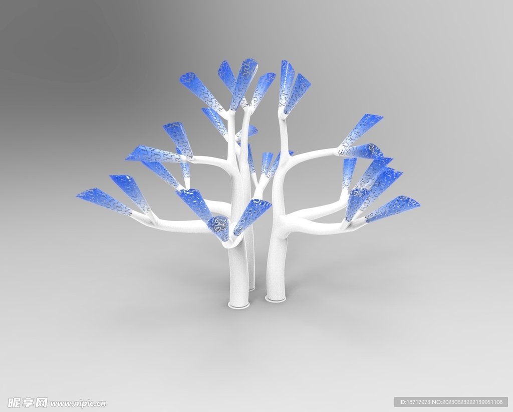 树形景观灯模型