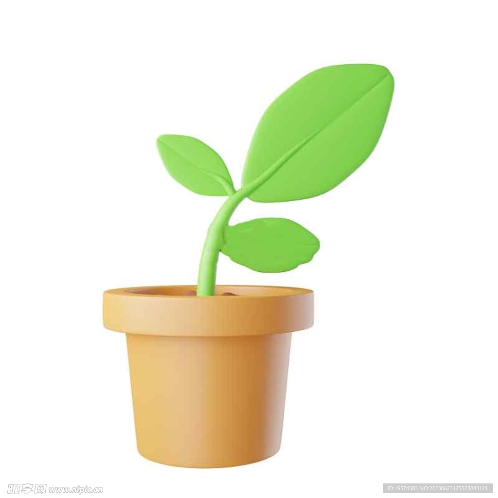 C4D模型  绿色植物