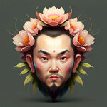 一个有有趣的花型设计师头像