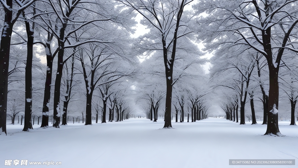 冰天雪树