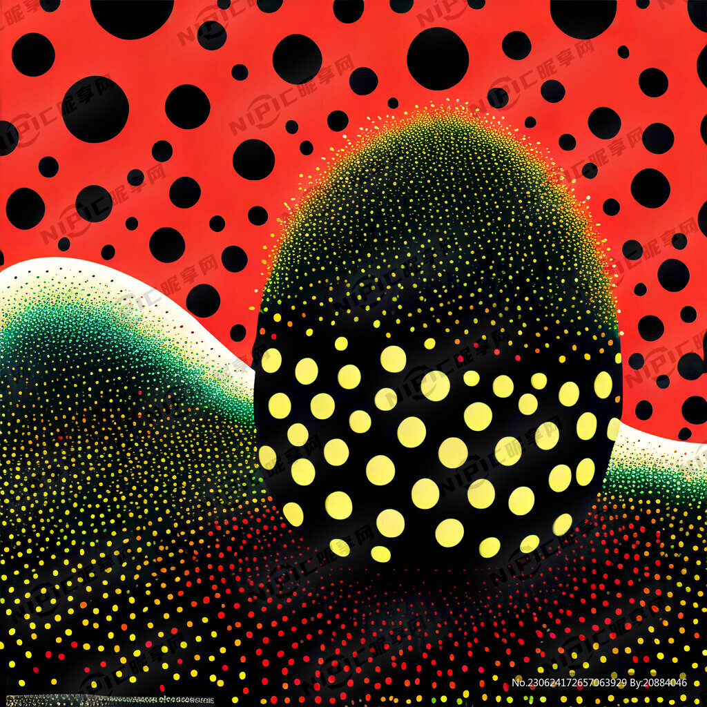 圣诞主题 波点 草间弥生设计