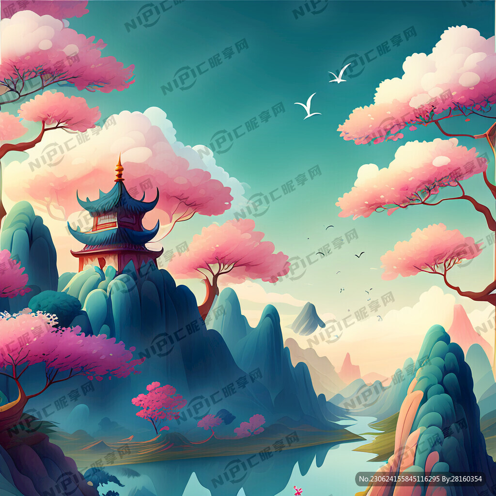 可爱魔幻背景
