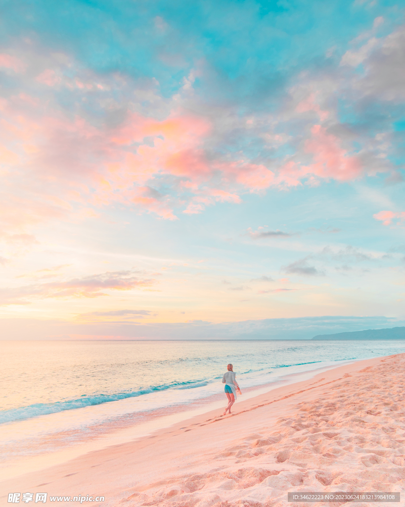 海边夕阳