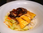 白切鸡拼烧鸭饭