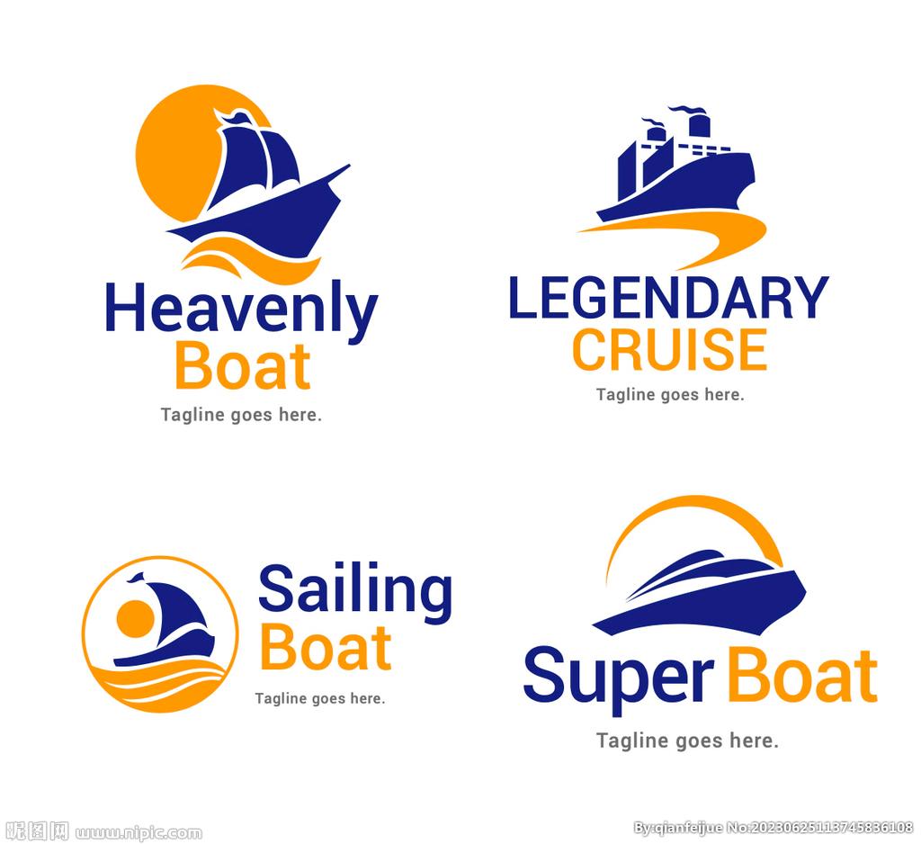 航行轮船logo