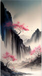 游戏梦幻唯美新中式风景，超高清，细节刻画，沐浴在花瓣里满天花瓣，飘渺电影般环境，明亮清晰