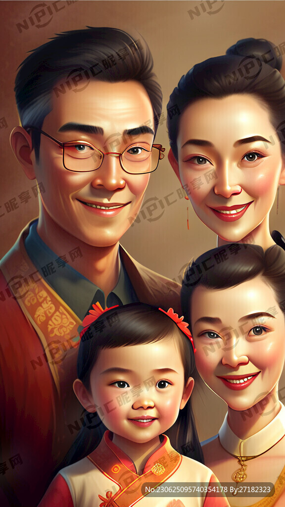 幸福的一家三口