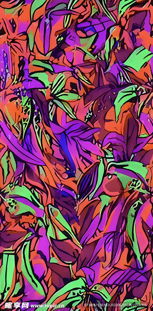扎染花 