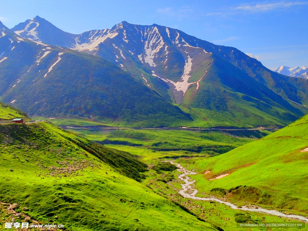 美丽的山景