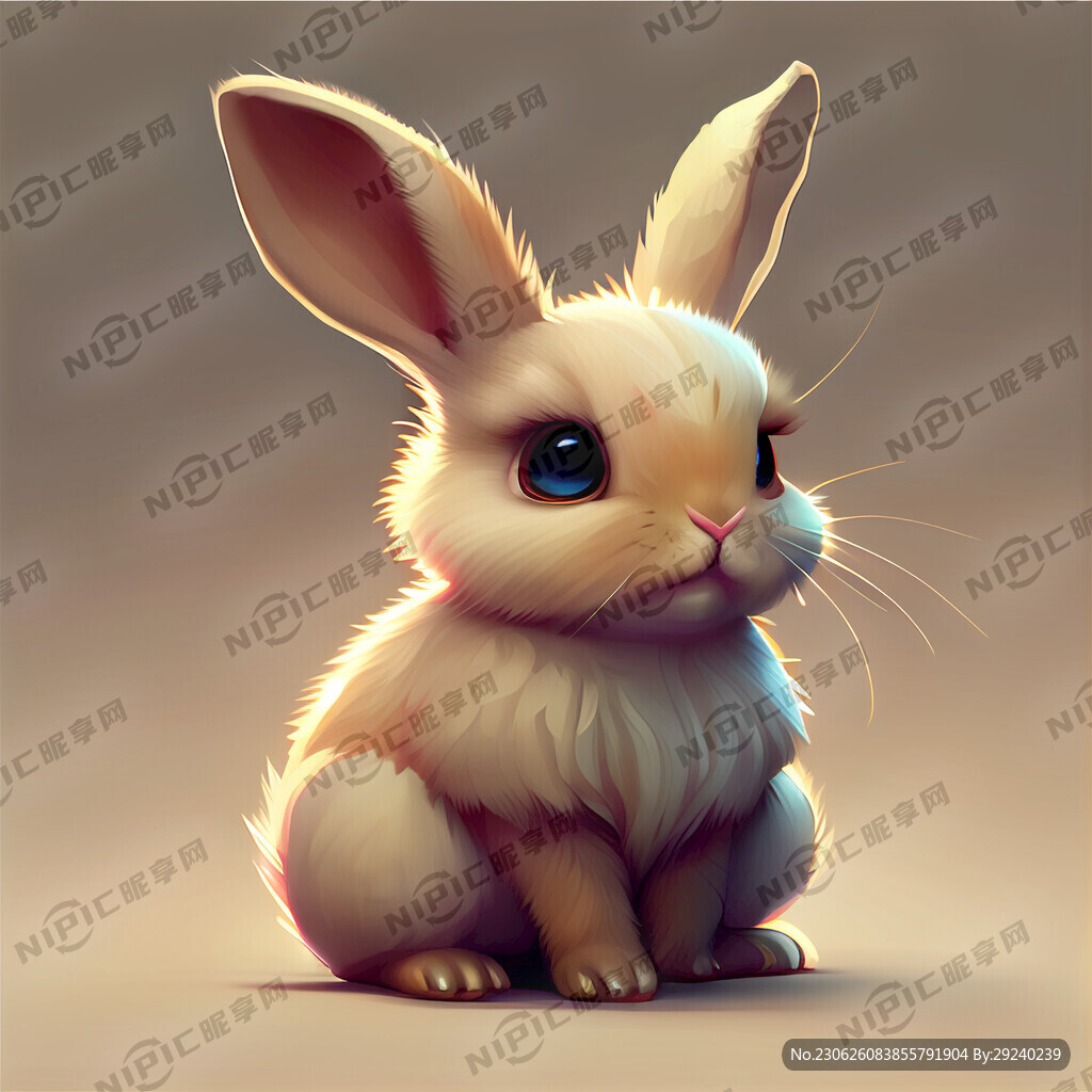 小兔唯美卡通艺术
