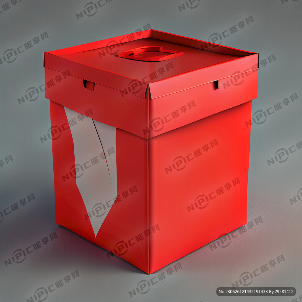 红色简约彩盒包装