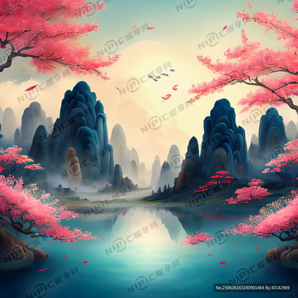 游戏梦幻唯美新中式风景 超高清