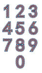 阿拉伯数字艺术字0文字矢量