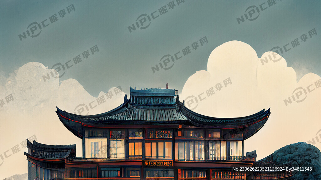 现代 南京 有古建筑也有大楼