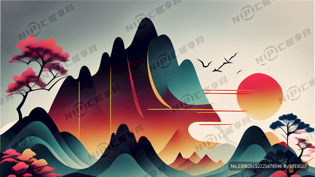 创意抽象矢量图形