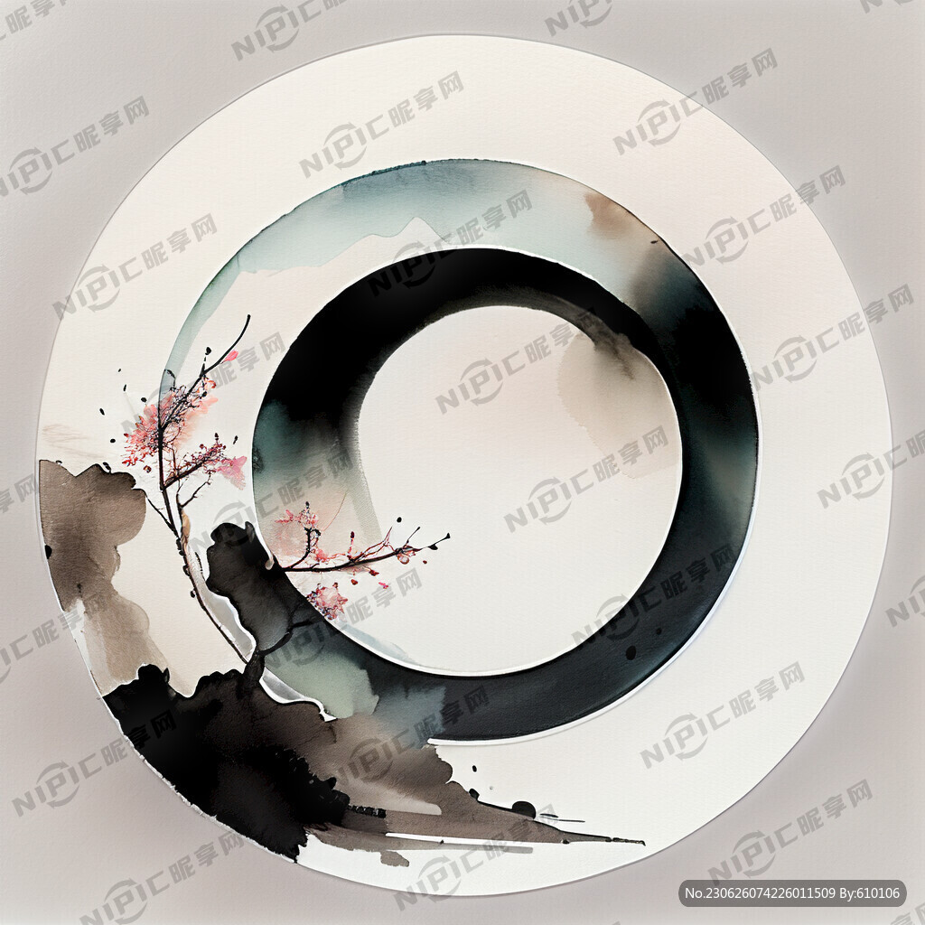 圆形吉祥封口贴