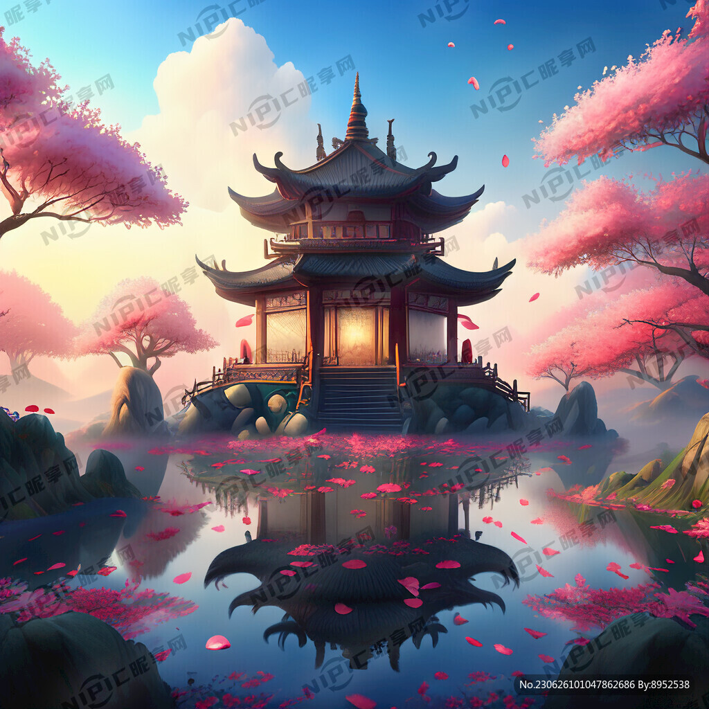 游戏梦幻唯美新中式风景 超高清