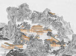 国画山水背景