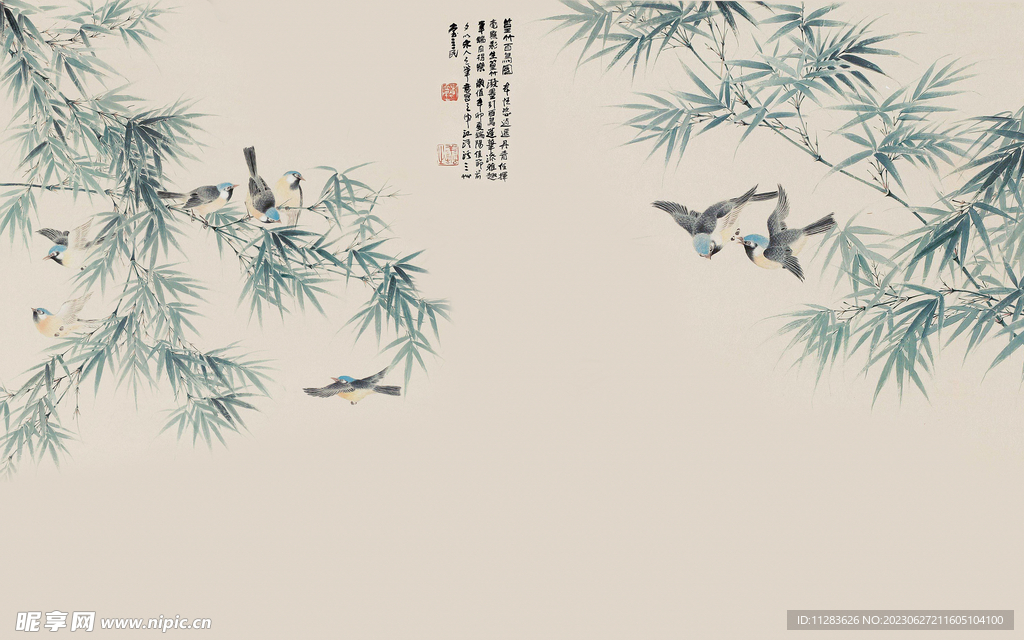 中国风水墨背景