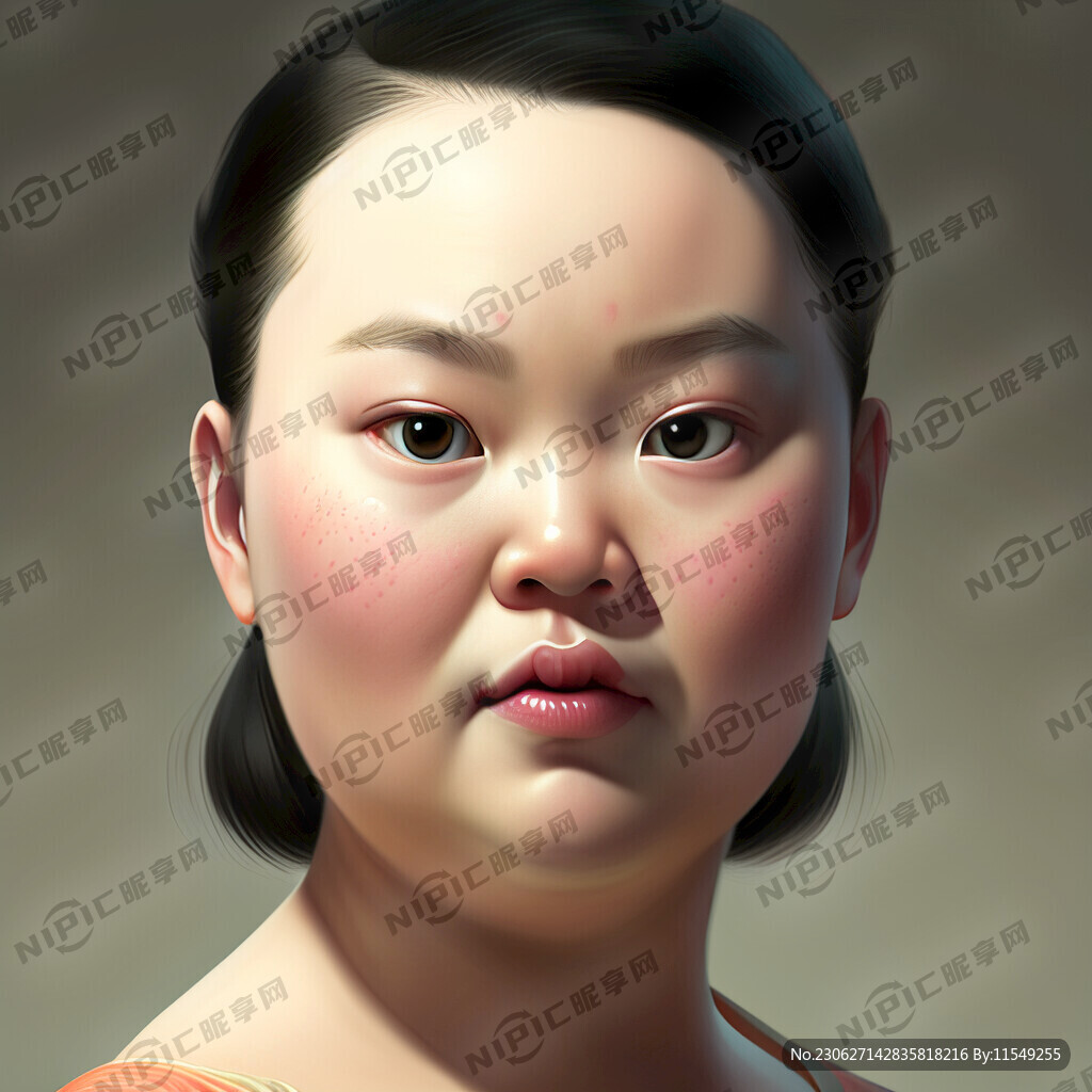 婴儿肥的脸