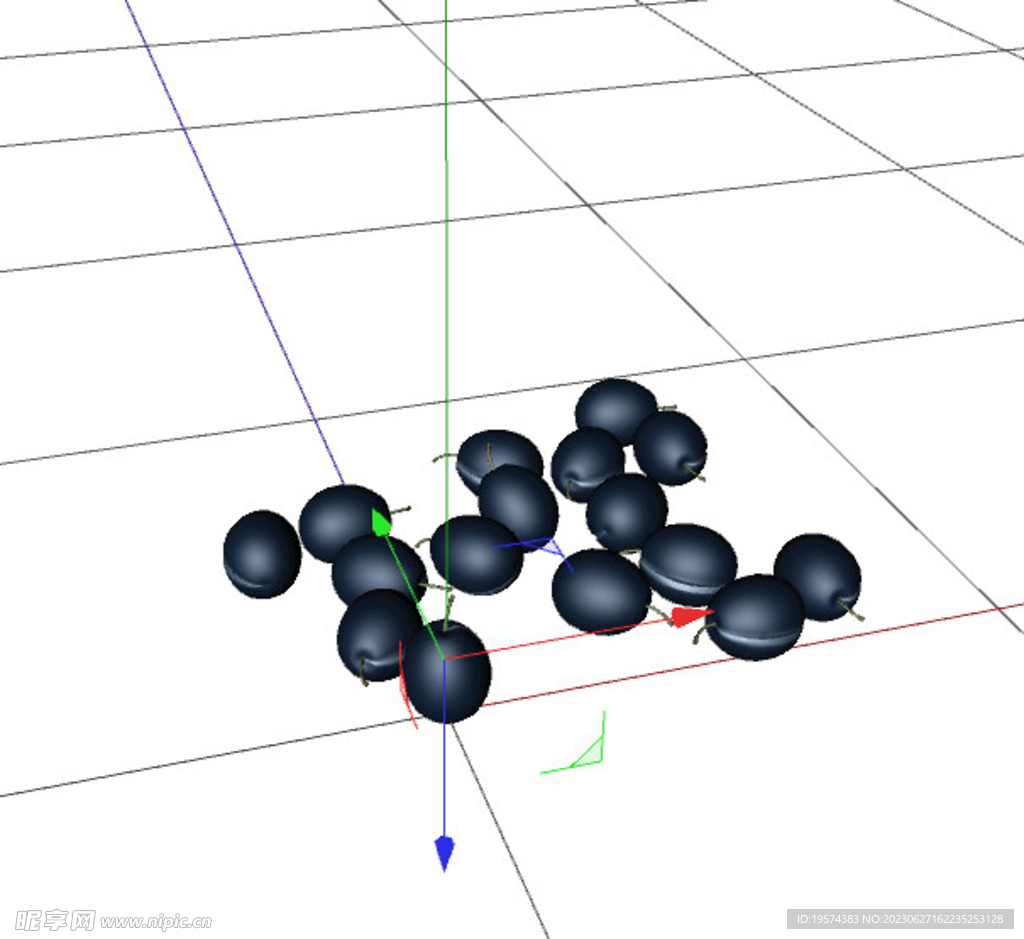 C4D模型 葡萄  