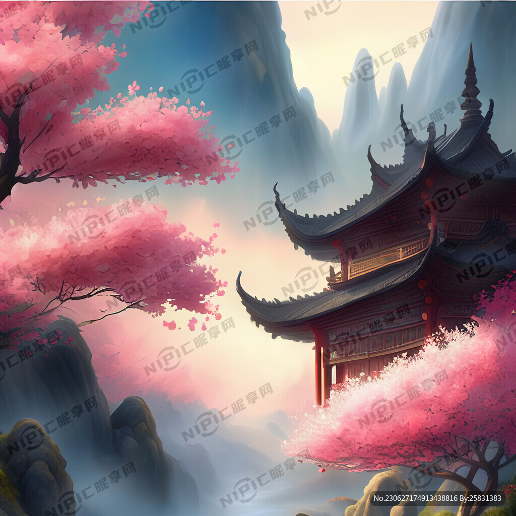 游戏梦幻唯美新中式风景 超高清