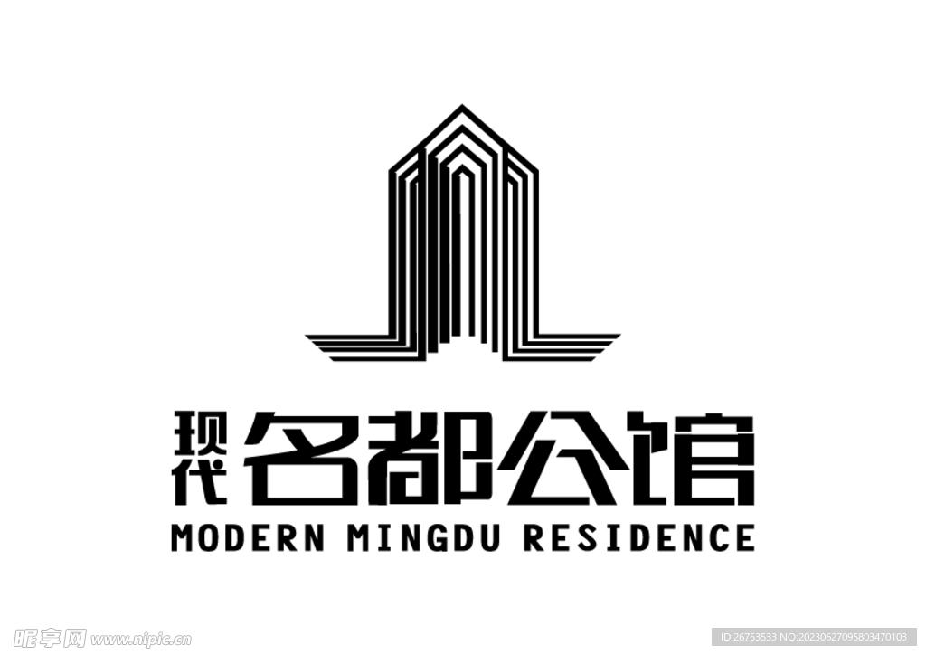 现代名都公馆 LOGO 标志