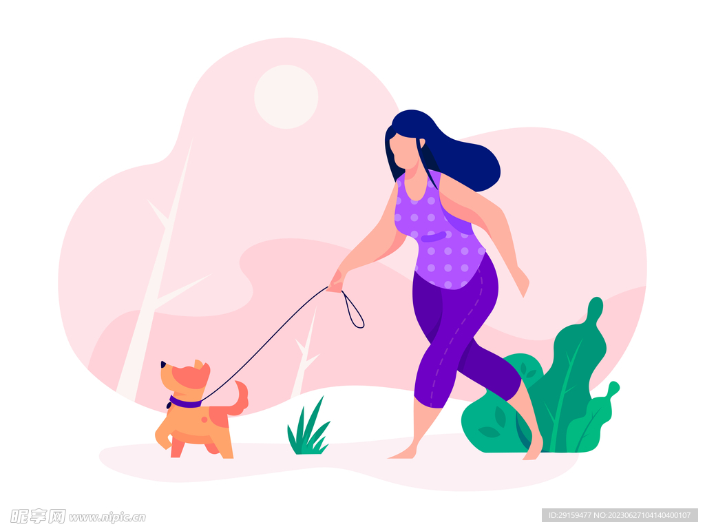           人物插画 