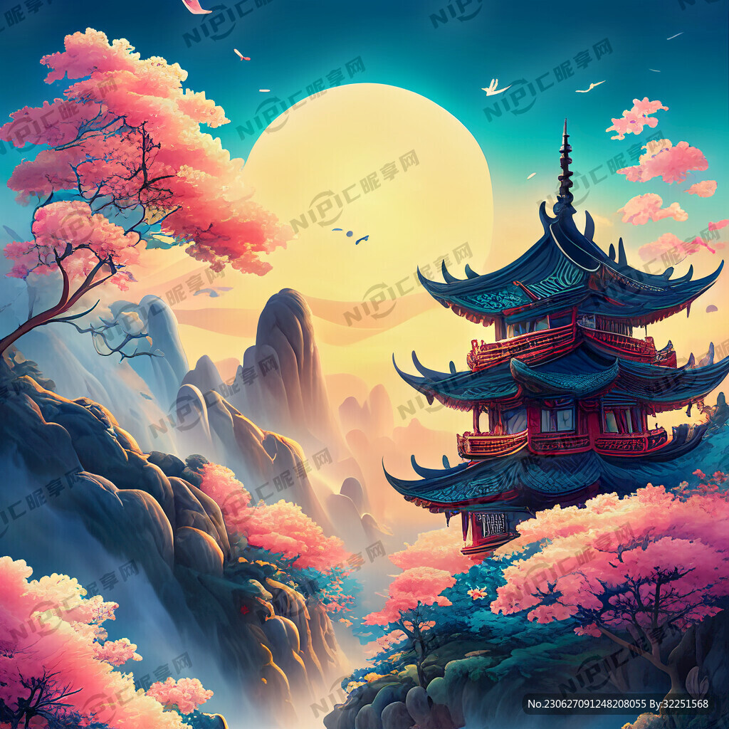 游戏梦幻唯美新中式风景 超高清