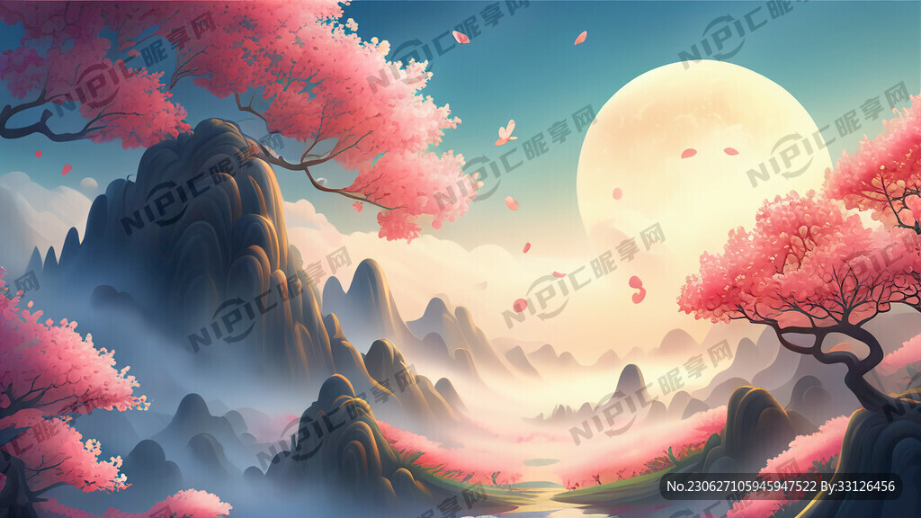 游戏梦幻唯美新中式风景 超高清