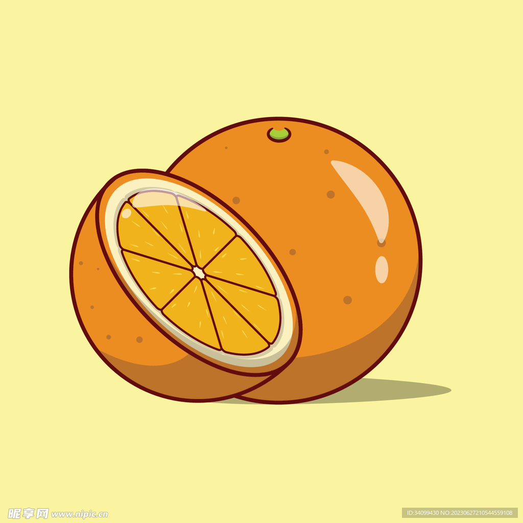 可爱橙子一体版设计图__动漫人物_动漫动画_设计图库_昵图网nipic.com
