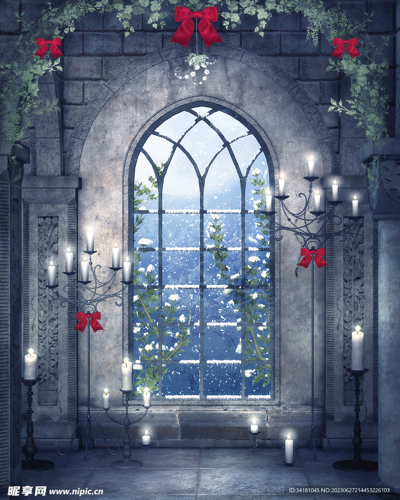 梦幻雪景建筑