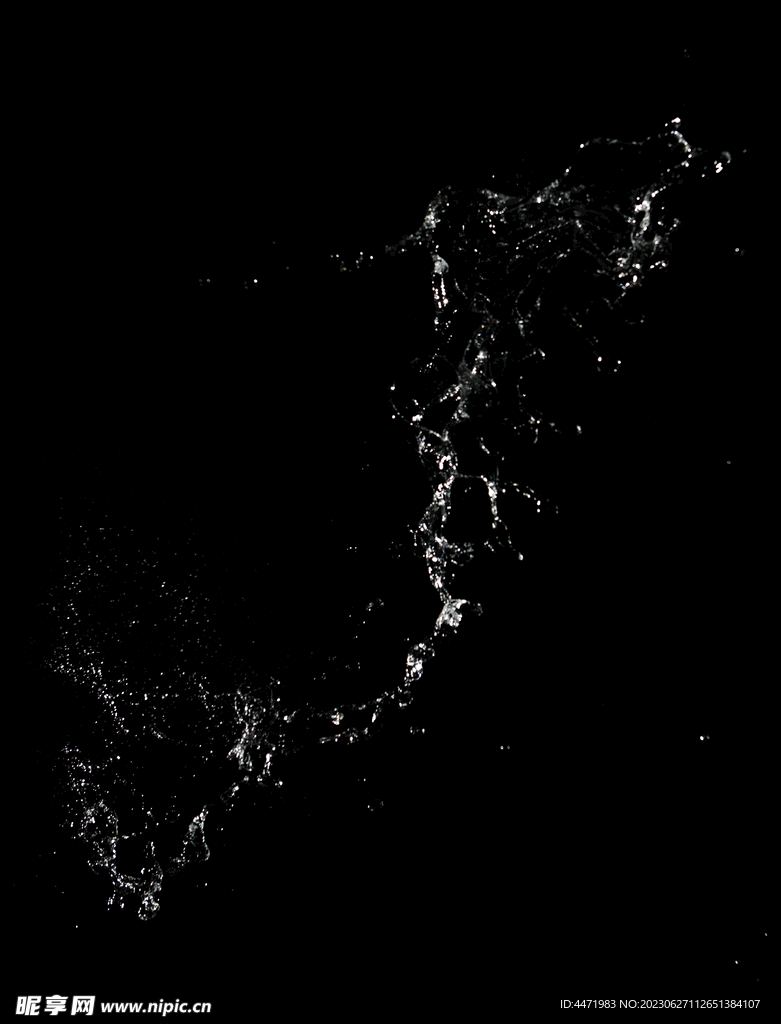 水花溅出素材 