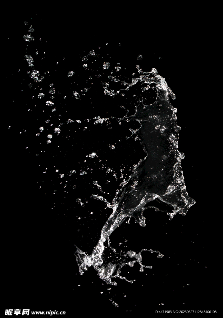 水花溅出素材 