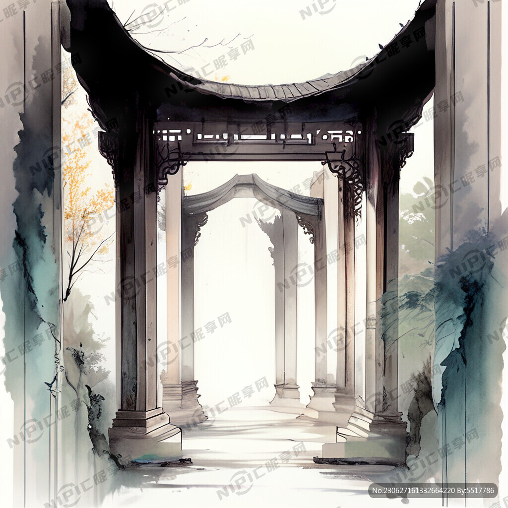 明代柱廊道