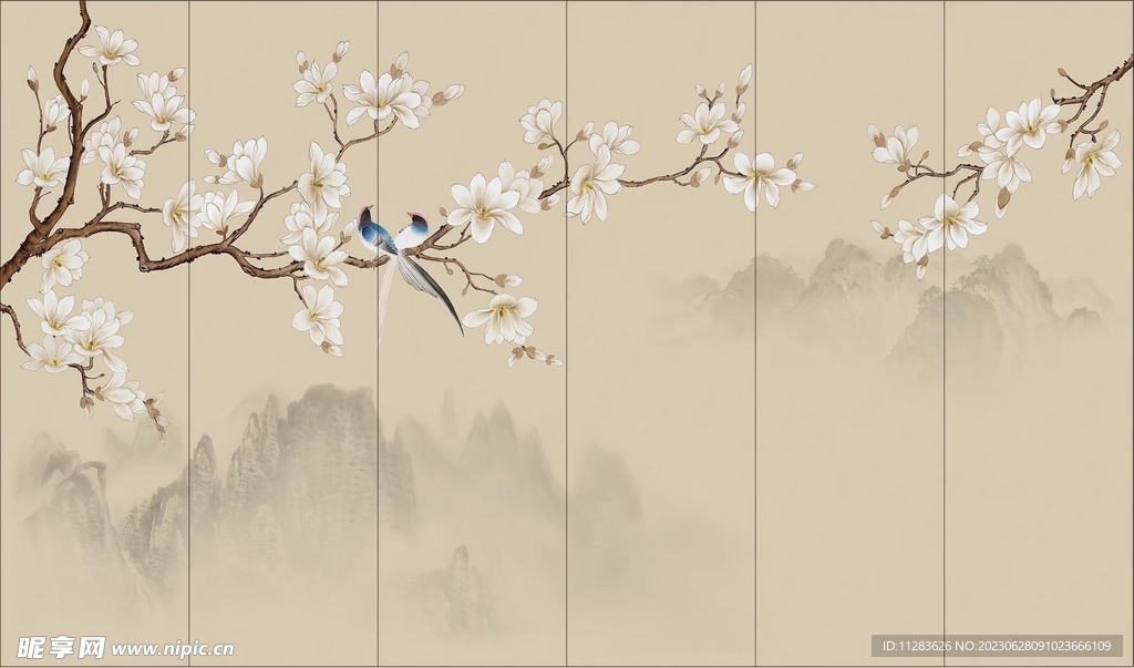 中国风水墨背景