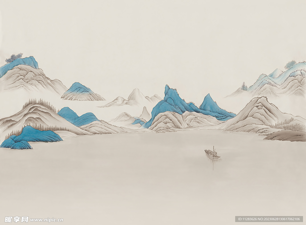 山水背景